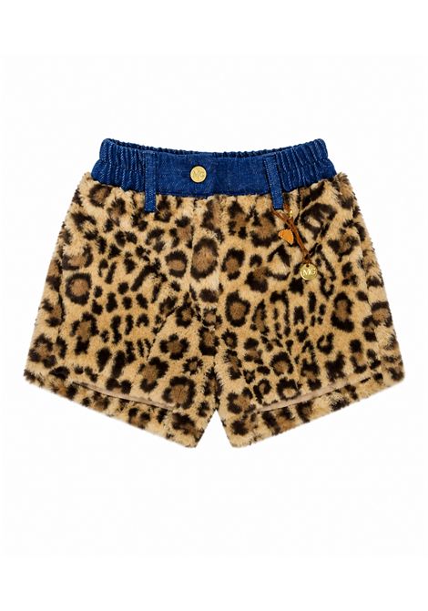 Shorts in pelliccia ecologica MISS GRANT KIDS | MG1798NMACULATO